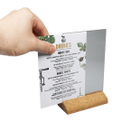 Inserting a wine menu into the Cork Base Menu Holder