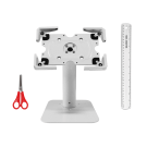 Size comparison for the countertop tablet stand