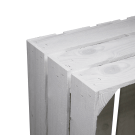 Corner of a White Painted Crate