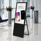 Digital advertising board in black