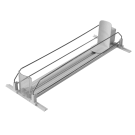 Drink pusher shelf system to slide products gently to the shelf front