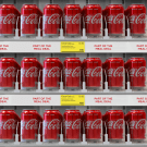Ideal can or bottle shelf pusher system, great for fridges