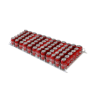 12 can pusher rows for standard drink can sizes