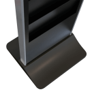 Freestanding digital display screen with sturdy base