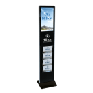 Freestanding digital signage available with optional branding