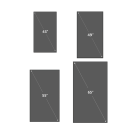 High bright displays in a choice of screen sizes