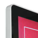 Digital display HD LCD screen with rounded corners and LED backlight