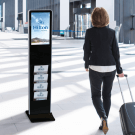 Freestanding digital signage displays for shops, lobbies and events