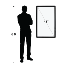 43" Wall Mounted Digital Display Screen