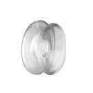Clear two sided suction cups for signs and displays
