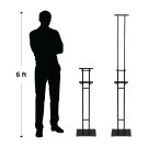 Double Sided Poster Display Stand sizes available
