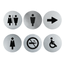 Stainless Steel Door Sign Multipack