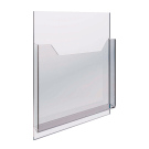 Leaflet holder for displays - cables, rods and fixings are not included