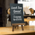 Wooden Tabletop Easel Menu Board