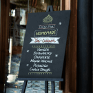 Black Easel with Chalkboard