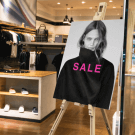 Portable easel with Foamex board (printed board supplied separately)
