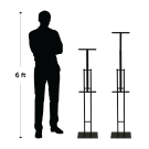 Metal Easel Display Stand for holding A1 or A2 boards