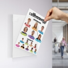 Multipack of 10 acrylic poster sleeves