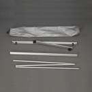 Stand up banner holder components (printed banner not pictured)