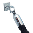 Rope fixing brackets for wall mounting barrier systems