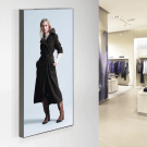 Printed tension fabric graphics display