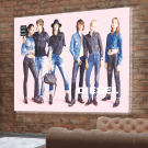 Tension fabric light box ideal for illuminated business posters