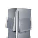 Rotating four sided A4 leaflet holder