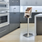 A leaflet stand is ideal for homeware stores and showrooms