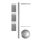 Banner and brochure display stand components