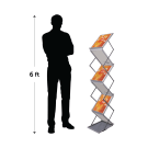 6 Tier Collapsible Brochure Holder
