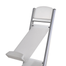 A4 brochure stand with angled shelves