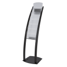 6 tier black magazine stand A4