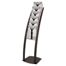 Freestanding A4 Magazine Stand black