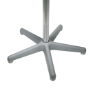 Rotating leaflet display stand with grey plastic base