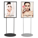 A1 frame silver and black poster display stand