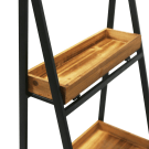 Metal and wood folding display stand