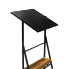 Chalkboard header can be tilted if required