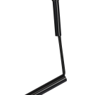 The metal folding easel is connected by internal cords