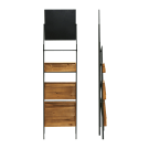 Folding Ladder Display Shelving With Chalkboard Header