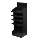 FSDU02 with 4 small shelves, 1 large shelf for tall items, and header