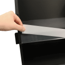 The 6 shelf option (FSDU03) features inbuilt ticket holder strips
