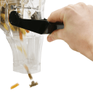 Gravity food dispenser for zero waste grocery shopping