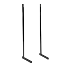 Heavy Duty Black L Legs for Grid Mesh Display