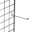 Merchandising hook for gridwall display