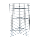 Gridwall Corner Shelf Mesh