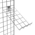 Gridwall shirt display shelf