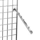 Gridwall Waterfall Arm Rail for clothes