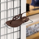 Gridwall shoe display shelf