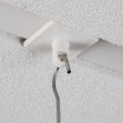 Swivel ceiling hook to hang POS displays from above