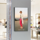 Digital signage mounts for a digital wall display